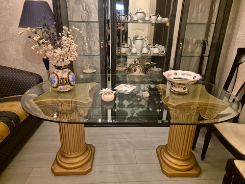 Tavolo vetro stile - in,