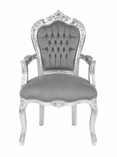 Sedia barocca sedia grigio