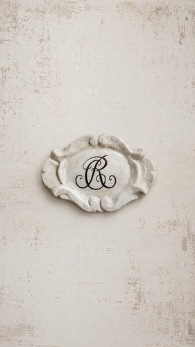 Insegna gesso con - insegna,