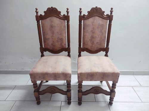 Coppia sedie vintage legno - coppia, in